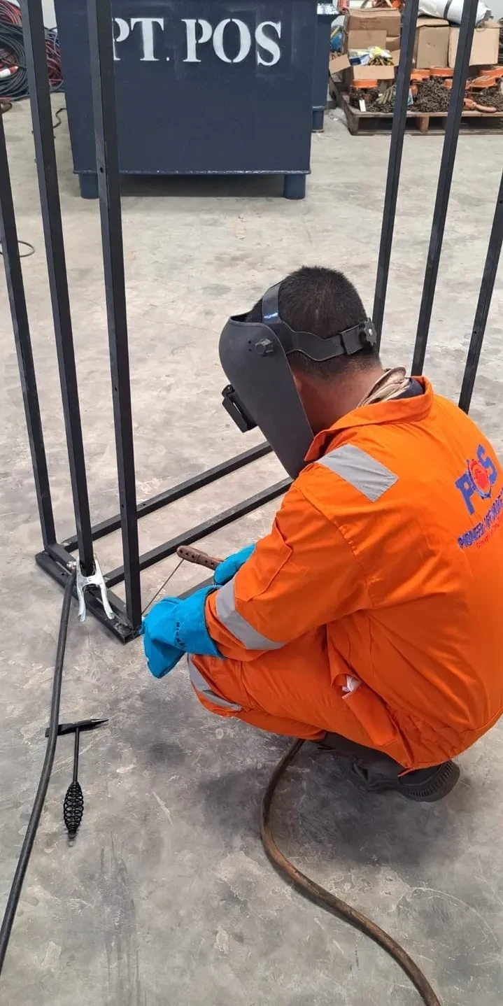 Offshore structural module under construction at Pioneer Offshore Solutions Batam yard